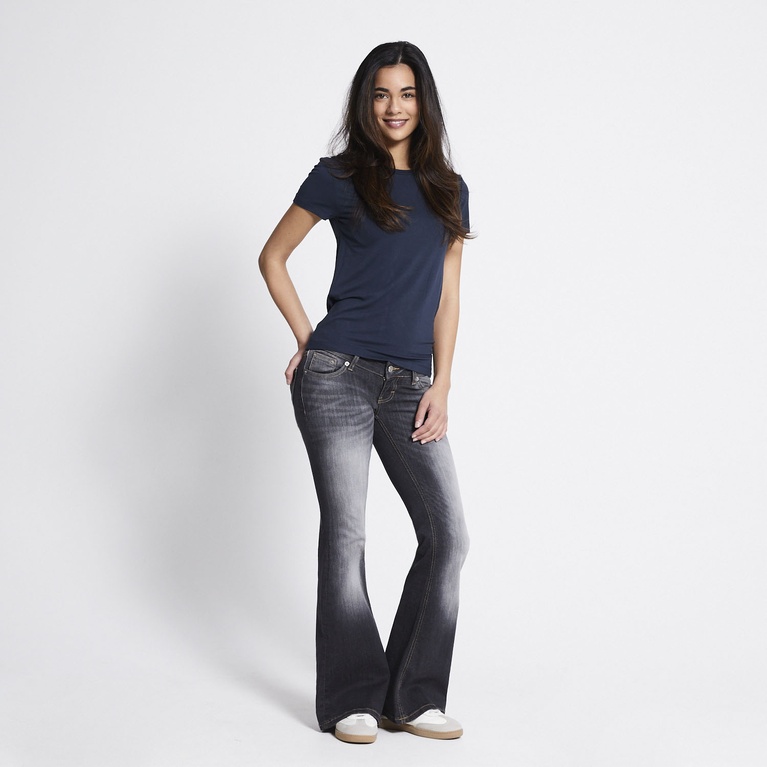 Soft feel tee "Liv" Dark Blue